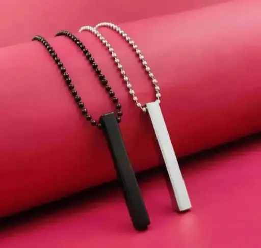 Bar Pendant With Chain Set(Pack of 2)